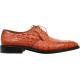 Los Altos Cognac Genuine All-Over Hornback Crocodile Shoes 1ZV031703